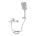 Смеситель для ванны Qtap Aries (c душевым гарнитуром) QTARI259CRM45559 Chrome