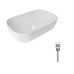 Комплект Qtap Robin: Раковина накладная прямоугольная 610x400x145 мм White + Донный клапан PU02 Комплект Qtap Robin: Раковина накладная прямоугольная 610x400x145 мм White + Донный клапан PU02