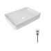 Комплект Qtap Tern: Раковина накладная прямоугольная 600x405x110 мм WHITE + Донный клапан PU02 Комплект Qtap Tern: Раковина накладная прямоугольная 600x405x110 мм WHITE + Донный клапан PU02