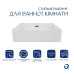 Комплект Qtap Nando LT: Раковина подвесная прямоугольная 500х420х120 мм White + Донный клапан PU02O