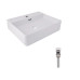 Комплект Qtap Nando LT: Раковина подвесная прямоугольная 500х420х120 мм White + Донный клапан PU02O Комплект Qtap Nando LT: Раковина подвесная прямоугольная 500х420х120 мм White + Донный клапан PU02O