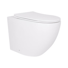 Унітаз підвісний Qtap Robin Ultra Quiet безобідковий з сідінням Soft-close 520x365x365 мм WHITE