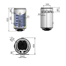 Водонагреватель электрический комбинированный Thermo Alliance вертикальный 80 л. т.о. 0,24 кв.м правый, мокрый ТЭН 2,0 кВт (CWH 8044 4S R) Водонагреватель электрический комбинированный Thermo Alliance вертикальный 80 л. т.о. 0,24 кв.м правый, мокрый ТЭН 2,0 кВт (CWH 8044 4S R)