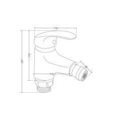Смеситель для биде Lidz Tani 001AF (k40) LDTAN001AFCRM44958 Chrome Смеситель для биде Lidz Tani 001AF (k40) LDTAN001AFCRM44958 Chrome