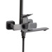 Душова система універсальна Qtap Presto на три споживачі (з виливом) QTPRE111GRP45585 Gunmetal Black