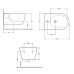 Биде подвесное Qtap Robin 515x370x350 мм, Marble QT13551381GMR
