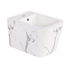 Биде подвесное Qtap Tern 520x350x330 мм, Marble QT17551303GMR