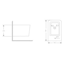 Биде подвесное Qtap Crow 485х340х290 мм White QT05555371W