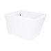 Биде подвесное Qtap Crow 485х340х290 мм White QT05555371W