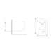 Биде подвесное Qtap Jay 485х360х320 мм White