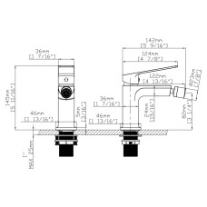 Смеситель для биде Qtap Capricorn Chrome (k26) QTCAP2060102C48223 Смеситель для биде Qtap Capricorn Chrome (k26) QTCAP2060102C48223