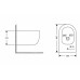 Биде подвесное Qtap Taurus 485×360×295 мм, White QTTAU28W49117