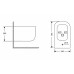 Биде подвесное Qtap Gemini 485×340×300 мм, White QTTAU28W49120