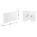 Панель смыва для унитаза Qtap Nest QT0111V1164GW