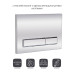 Панель смыва для унитаза Qtap Nest QT0111M08381CRM
