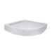 Lidz Душевой поддон KAPIELKA ST80x80x14 низкий, полукруглый, диаметр слива 52 мм
