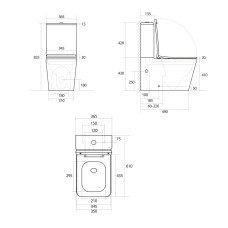 Унітаз підлоговий Qtap Tern Ultra Quiet безобідковий з сидінням Soft-Close QT17226003AW White Унітаз підлоговий Qtap Tern Ultra Quiet безобідковий з сидінням Soft-Close QT17226003AW White