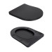 Унітаз підвісний Qtap Robin New Ultra Quiet безобідковий з сидінням Soft-close MATT BLACK QT13332381АSMB