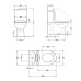 Унітаз підлоговий Qtap Robin Ultra Quiet безобідковий з сидінням Soft-close MATT BLACK QT13226083AMB