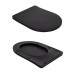 Унітаз підлоговий Qtap Robin Ultra Quiet безобідковий з сидінням Soft-close MATT BLACK QT13226083AMB