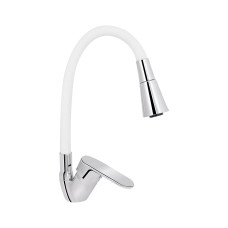 Смеситель для кухни Lidz Tani 008F3 с гибким изливом (k40) LDTAN008F3WCR37037 Chrome/White Смеситель для кухни Lidz Tani 008F3 с гибким изливом (k40) LDTAN008F3WCR37037 Chrome/White