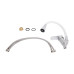 Смеситель для кухни Lidz Tani 008F3 с гибким изливом (k40) LDTAN008F3WCR37037 Chrome/White