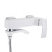 Смеситель для ванны Qtap Swan Cascada с поворотным изливом (c душевым гарнитуром) QTSWA260CRW45569 Chrome/White