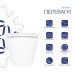 Унітаз підвісний Qtap Swan безобідковий з сідінням Soft-close QT16335180W