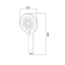 Лійка для ручного душу Lidz Niagara 32 120 мм округла LDNIA32CRM47554 Chrome Лійка для ручного душу Lidz Niagara 32 120 мм округла LDNIA32CRM47554 Chrome