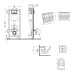 Готовое решение Qtap для ванной комнаты: подвесной унитаз Jay Ultra Quiet 520x360x320 + комплект инсталляции Nest 4 в 1 (квадратная клавиша Chrome)