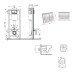 Готовое решение Qtap для ванной комнаты: подвесной унитаз Swan Ultra Quiet 520×360×320 + комплект инсталляции Nest 4 в 1 (квадратная клавиша Chrome)