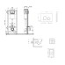 Готовое решение Qtap для ванной комнаты: подвесной унитаз Crow Ultra Quiet 520×360×290 + комплект инсталляции Nest 4 в 1 (круглая клавиша Satin)