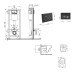 Готовое решение Qtap для ванной комнаты: подвесной унитаз Swan Ultra Quiet 520×360×320 + комплект инсталляции Nest 4 в 1 (круглая клавиша Matt Black)