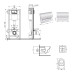 Готовое решение Qtap для ванной комнаты: подвесной унитаз Jay Ultra Quiet 520x360x320 + комплект инсталляции Nest 4 в 1 (линейная клавиша Chrome)