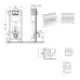 Готовое решение Qtap для ванной комнаты: подвесной унитаз Swan Ultra Quiet 520×360×320 + комплект инсталляции Nest 4 в 1 (линейная клавиша Chrome)