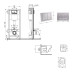 Готове рішення Qtap для ванної кімнати: підвісний унітаз Swan Ultra Quiet 520x360x320 + комплект інсталяції Nest 4 в 1 (квадратна клавіша Satin)