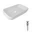 Комплект Qtap Scorpio: Раковина накладная 550x390x120 мм, White, прямоугольная + Донный клапан Pop-up PU02 Комплект Qtap Scorpio: Раковина накладная 550x390x120 мм, White, прямоугольная + Донный клапан Pop-up PU02