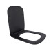 Qtap Сиденье для унитаза (Tern 490) 435x344x50 мм, Matt Black, с микролифтом, Slim Duroplast, Quick Release QTSC179MB47354