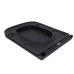Сиденье для унитаза Qtap Tern 420х340х35 мм, Matt Black, с микролифтом, Slim Duroplast, Quick Release QT99HY2322MB
