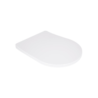 Qtap Сиденье для унитаза напольного (Grand) 560×363×30 мм, White, с микролифтом, Slim Duroplast, Quick Release QT26228301W3