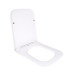 Сидіння для унітаза підлогового (Aries) 445×360×30 мм, White, з мікроліфтом? Slim Duroplast, Quick Release QT03228302W3 Qtap