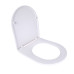 Qtap Сиденье для унитаза напольного (Dove) 425×363×30 мм, White, с микролифтом Slim Duroplast, Quick Release QT06228380BW3