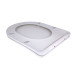 Qtap Сиденье для унитаза напольного (Dove) 425×363×30 мм, White, с микролифтом Slim Duroplast, Quick Release QT06228380BW3