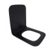 Qtap Сиденье для унитаза (Gemini) 435x357x37 мм, Matt Black, с микролифтом, Slim Duroplast, Quick Release QT99HY2312MB