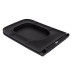Qtap Сиденье для унитаза (Gemini) 435x357x37 мм, Matt Black, с микролифтом, Slim Duroplast, Quick Release QT99HY2312MB