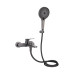 Змішувач для ванни Qtap Slavonice (з душовим гарнітуром) QTSLV259GMB48035 Gunmetal Black PVD Змішувач для ванни Qtap Slavonice (з душовим гарнітуром) QTSLV259GMB48035 Gunmetal Black PVD