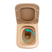 Унітаз підвісний Tern Ultra Quiet 490×365×325 мм, Beige, з сидінням Slim Duroplast / Soft-close / Quick Release QT17332303ASSB Qtap