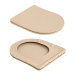 Унітаз підвісний Robin Ultra Quiet 490×365×325 мм, Beige, з сидінням Slim Duroplast / Soft-close / Quick Release QT13332381АSSB Qtap