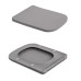 Унітаз підвісний Tern Ultra Quiet 490×365×325 мм, Stone Grey, з сидінням Slim Duroplast / Soft-close / Quick Release QT17332303ASSG Qtap