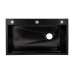 Lidz Handmade H7545B Мойка для кухни интегрированная Decor Black PVD Honeycomb 3,0/1,0 мм LDH7545BDECPVD48373